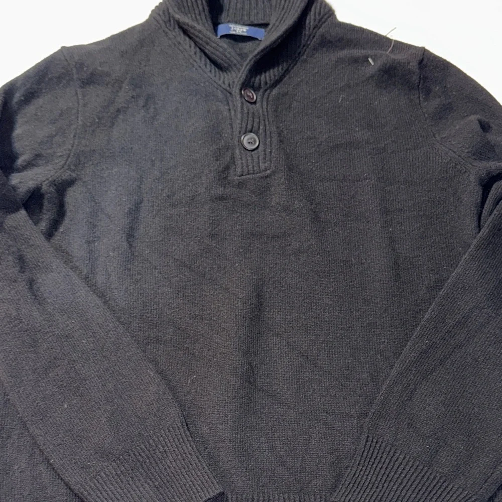 J. Crew Men's Black Turtleneck Sweater 100%‎ Lambswool